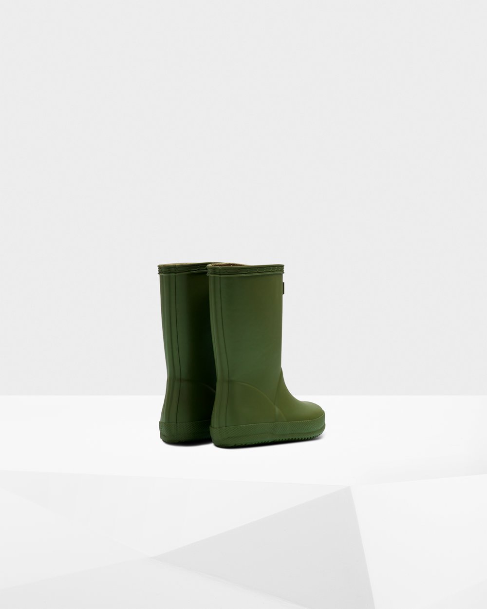 Hunter Original First Classic Rain Boots - Sale Kids Green - NASHFV067